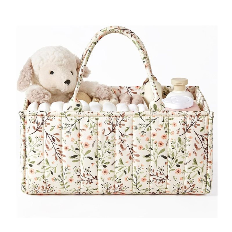Baby Nursery Must Haves - AINY-Çiçek Desenli Bebek Bezi Düzenleyici, Şık