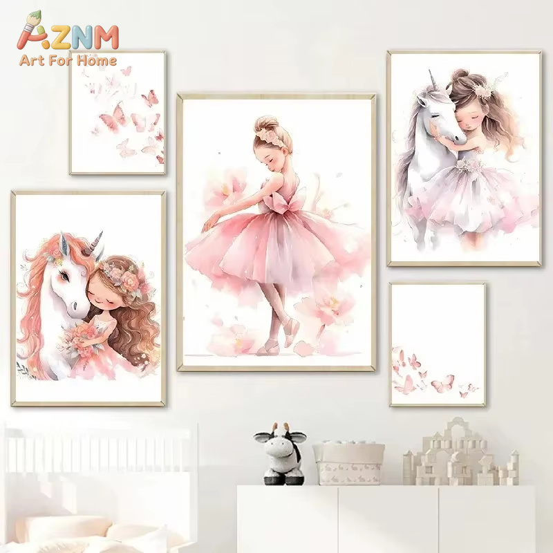 Baby Nursery Pink - 1 adet, pembe balerin kız tek