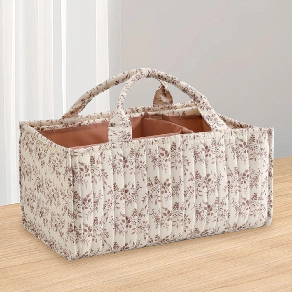 Baby Nursery Must Haves - Çıkarılabilir Bölmeli Çiçek Desenli Bebek Bezi