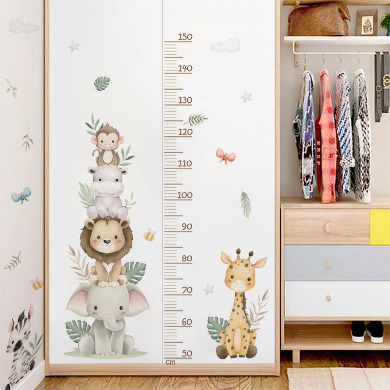 Baby Nursery Jungle Wallpaper - Yeni Çocuk Büyüme Tablosu Etiketi Orman