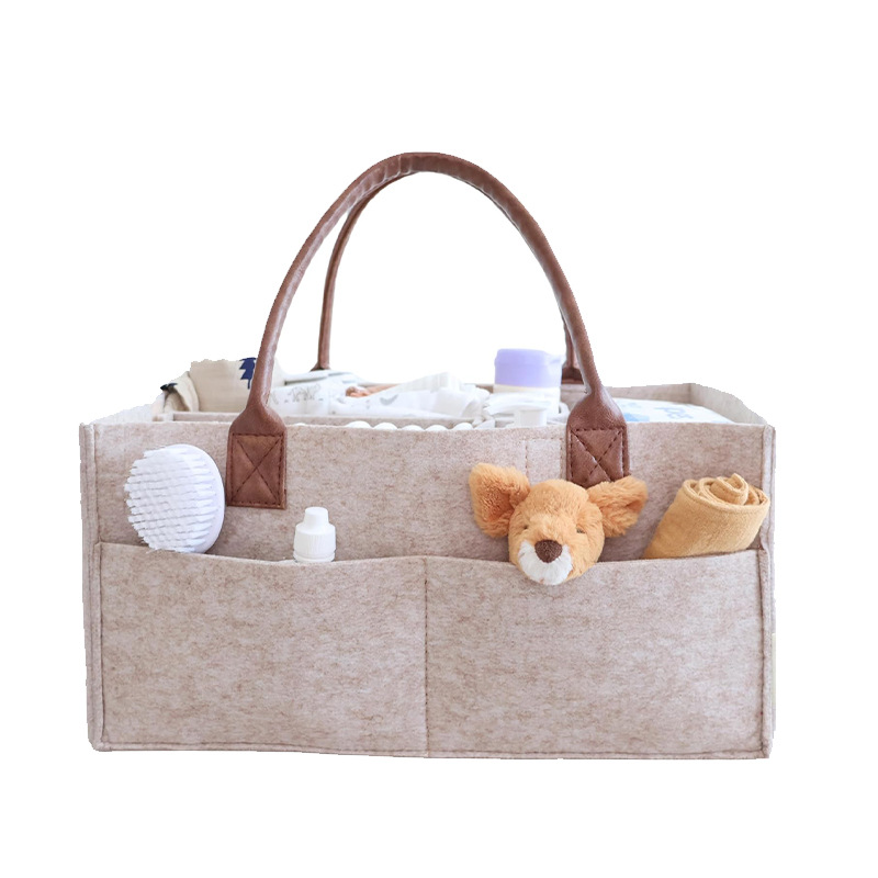 Baby Bag Nursery - Bebek Keçe Saklama Düzenleyici Sepeti, Saplı