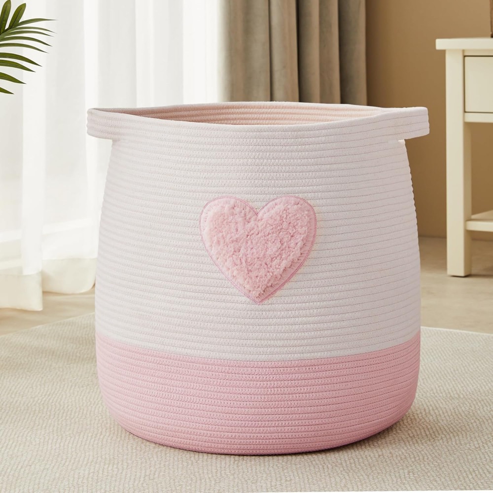 Baby Nursery Pink - Pembe çamaşır sepeti sepet çocuklar kızlar