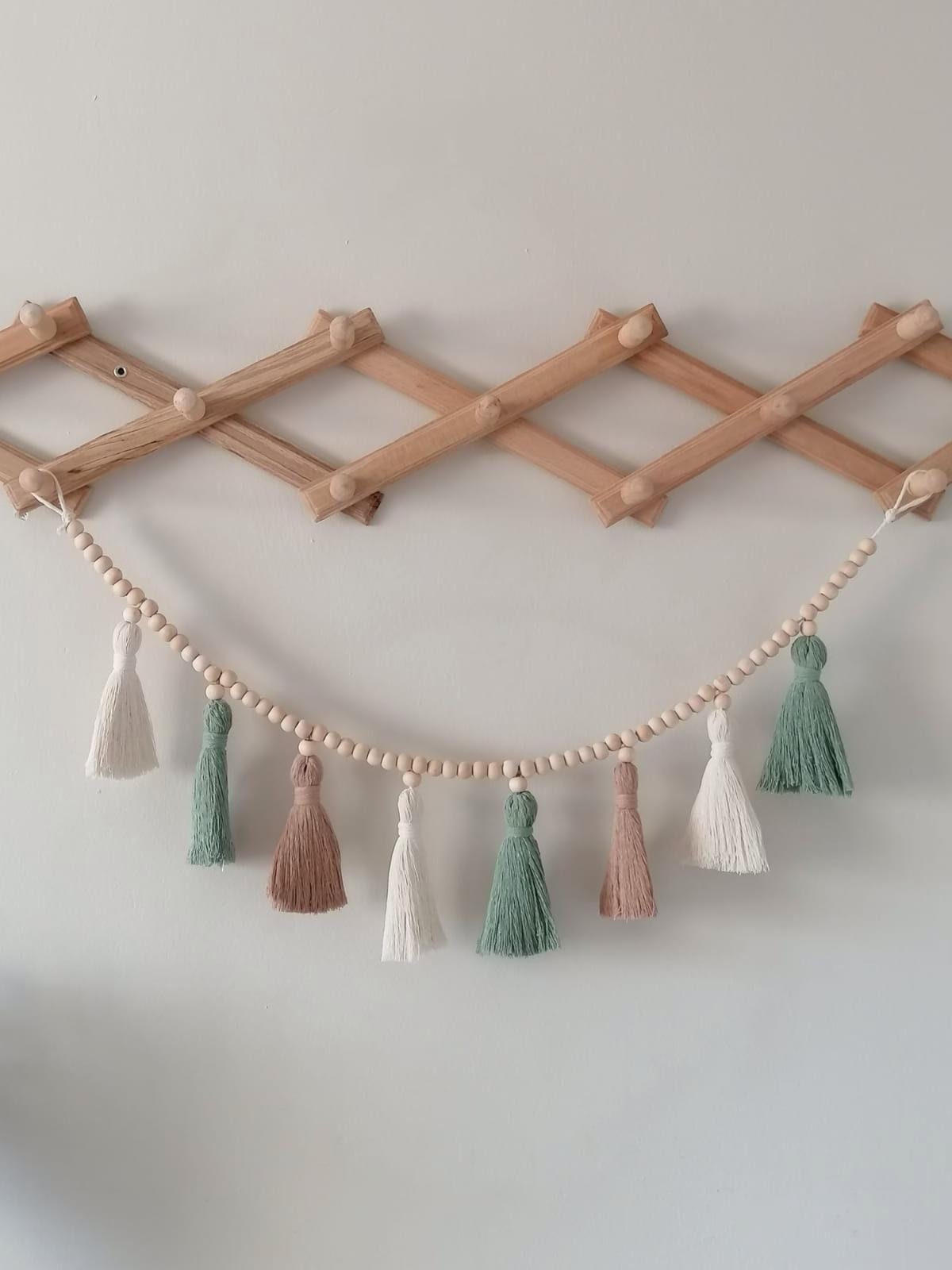 Baby Nursery Garland - Püskül makrome Garland , Boho bebek