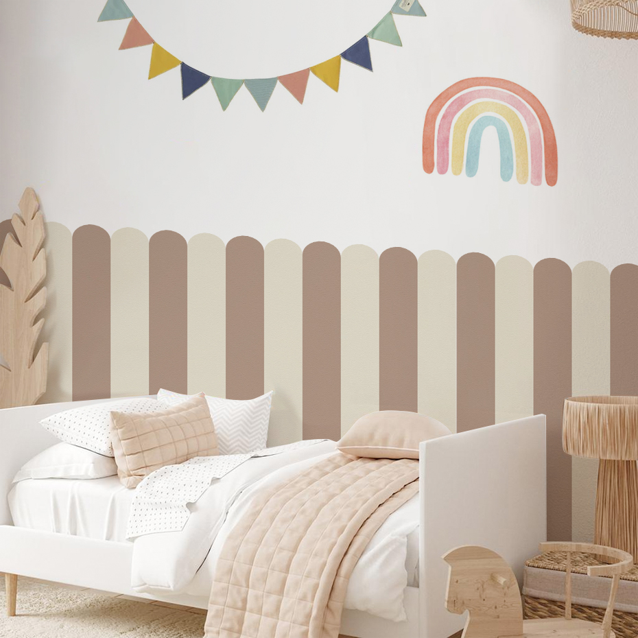 Baby Nursery Pictures - Çok renkli Dikey Çizgili Ark Duvar