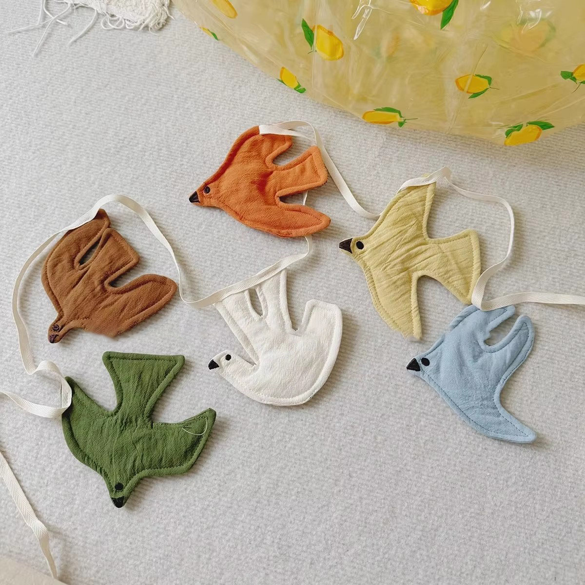 Baby Nursery Garland - Çocuk Odası Kreş Kumaş Bunting Kuş