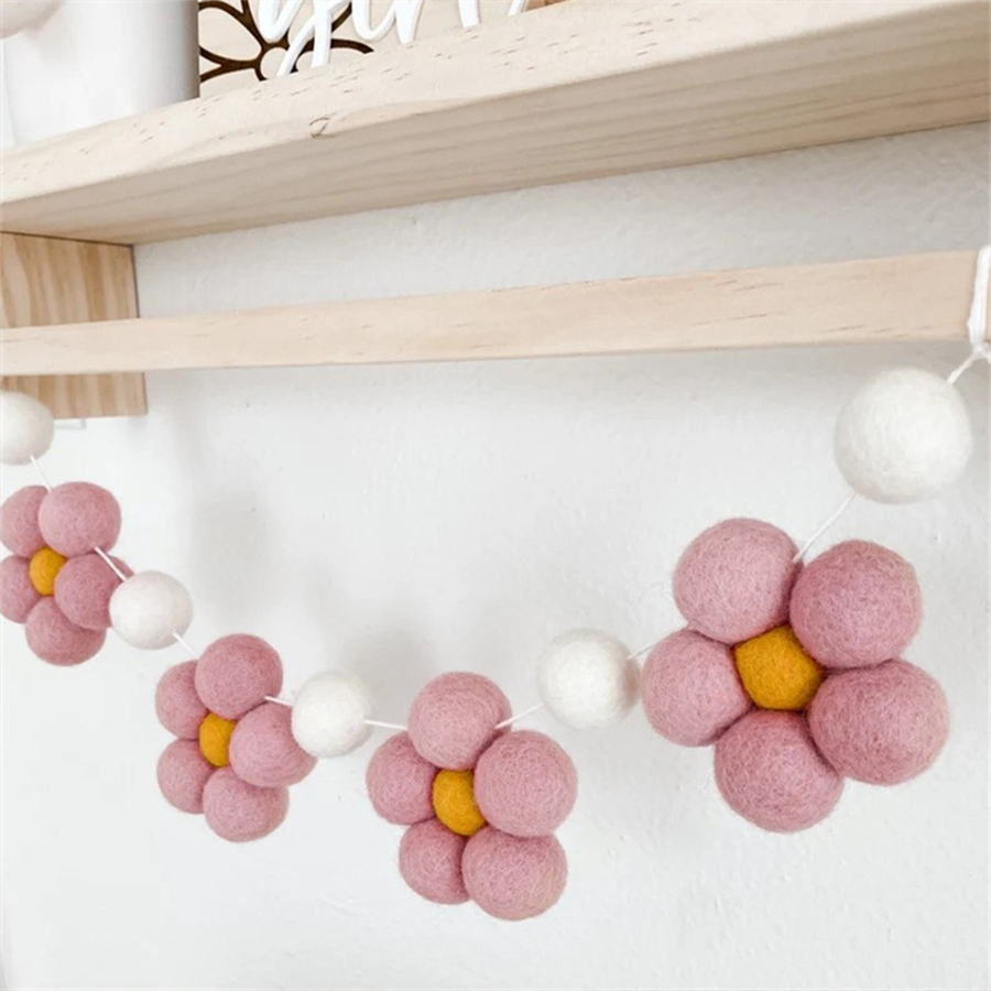 El Yapımı Keçe Papatya Çelengi - Baby Nursery Garland incelemesi ve fiyatı