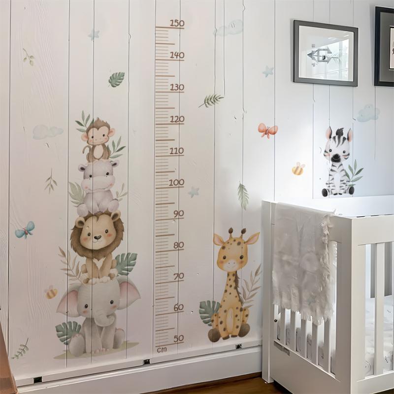 Çocuk Büyüme Tablosu Etiketi O - Baby Nursery Jungle Wallpaper incelemesi ve fiyatı