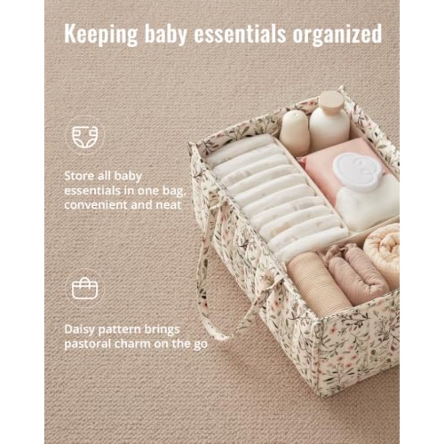 Çiçek Desenli Bebek Bezi Düzen - Baby Nursery Must Haves incelemesi ve fiyatı
