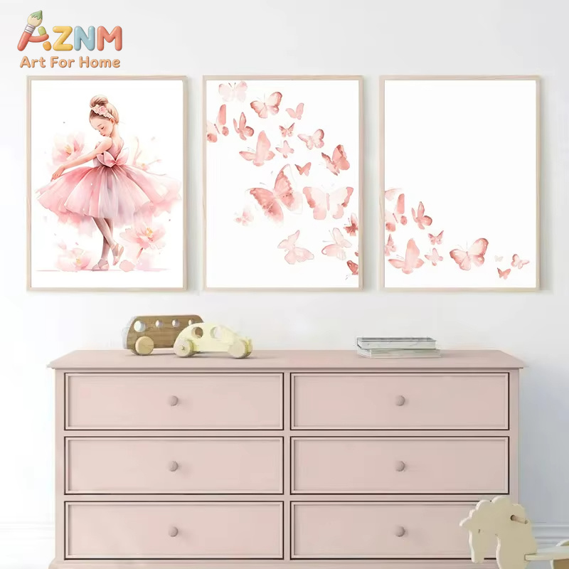 1 adet, pembe balerin kız tek  - Baby Nursery Pink incelemesi ve fiyatı