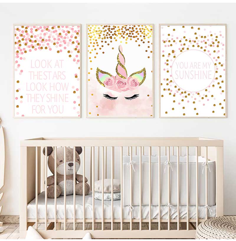 Dekoratif Resim Bebek Kız Yata - Baby Nursery Pink incelemesi ve fiyatı