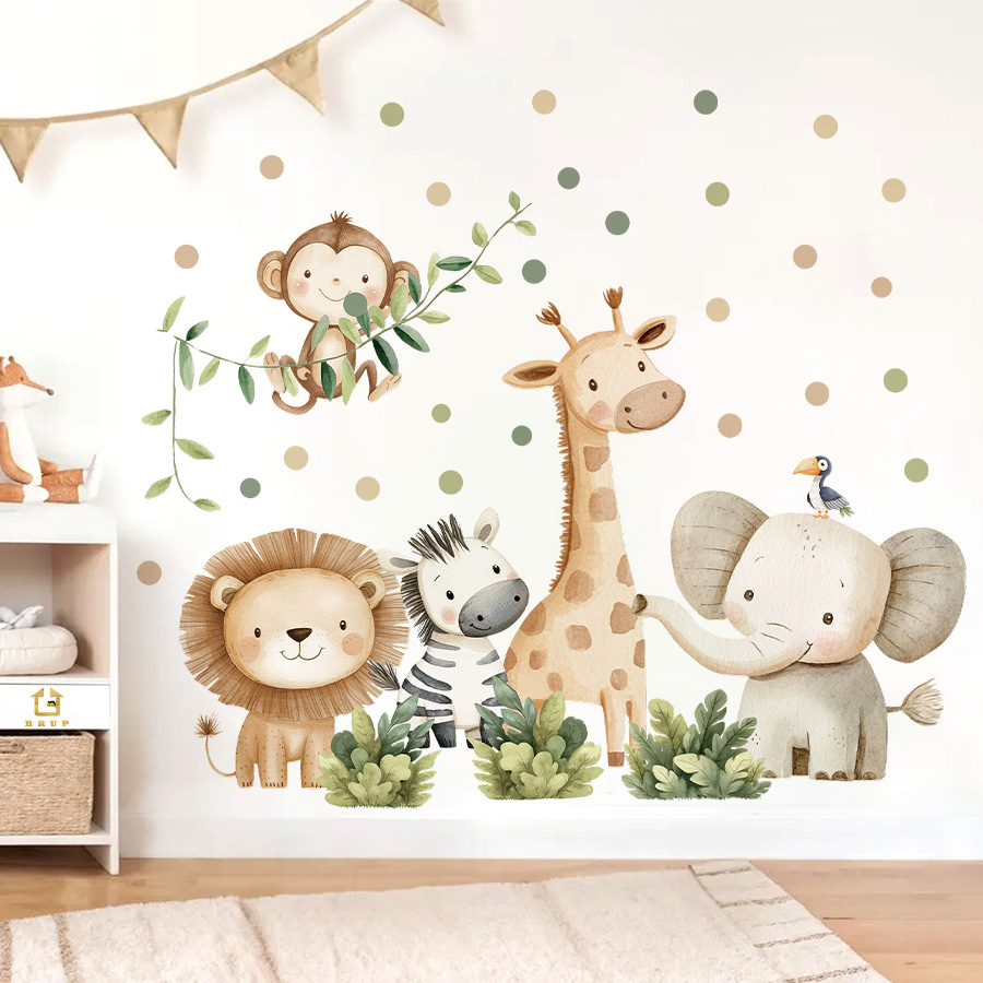 Çocuklar için Orman Hayvanları - Baby Nursery Jungle Wallpaper incelemesi ve fiyatı