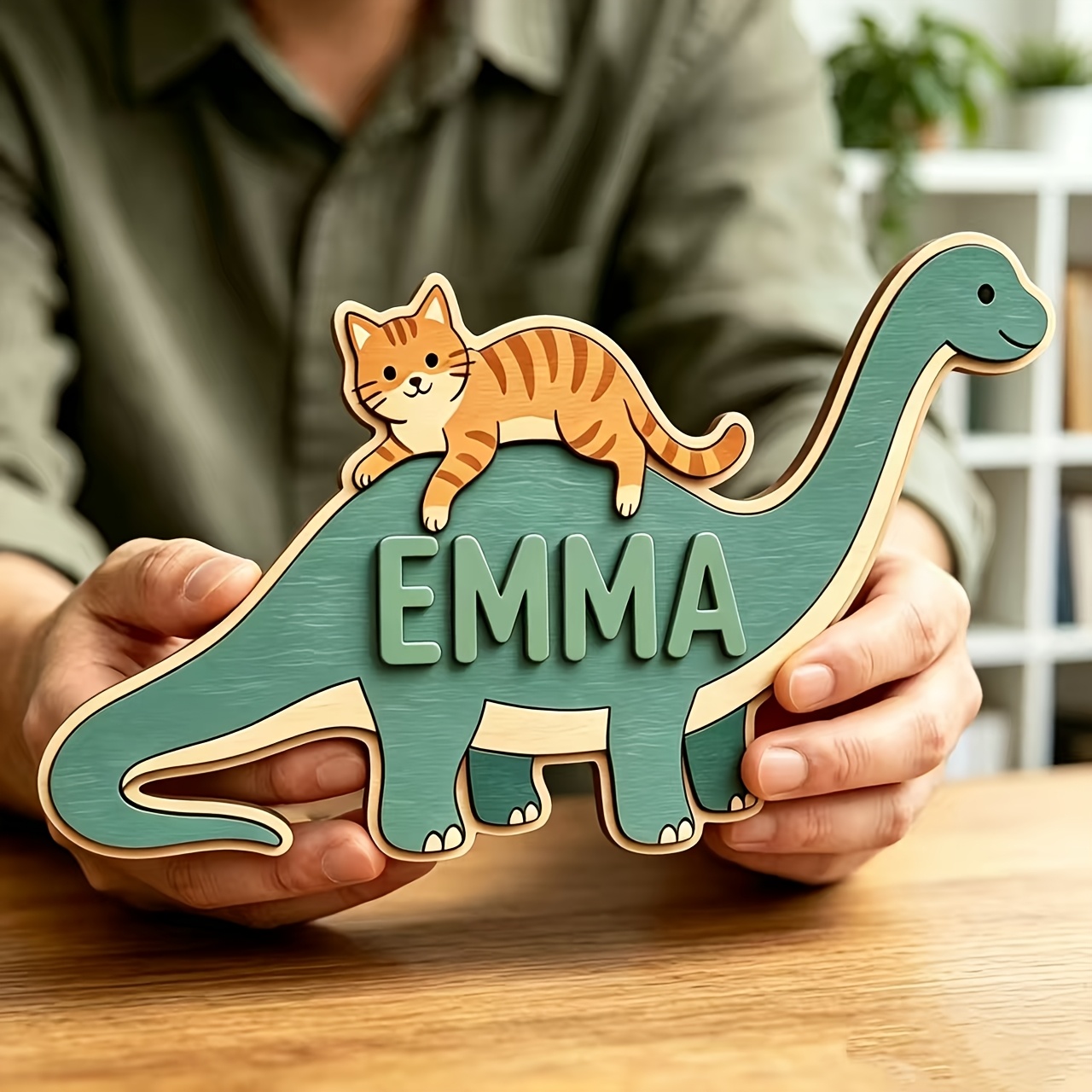 Kişiselleştirilmiş Kedi Dinozo - Baby Nursery Toy incelemesi ve fiyatı