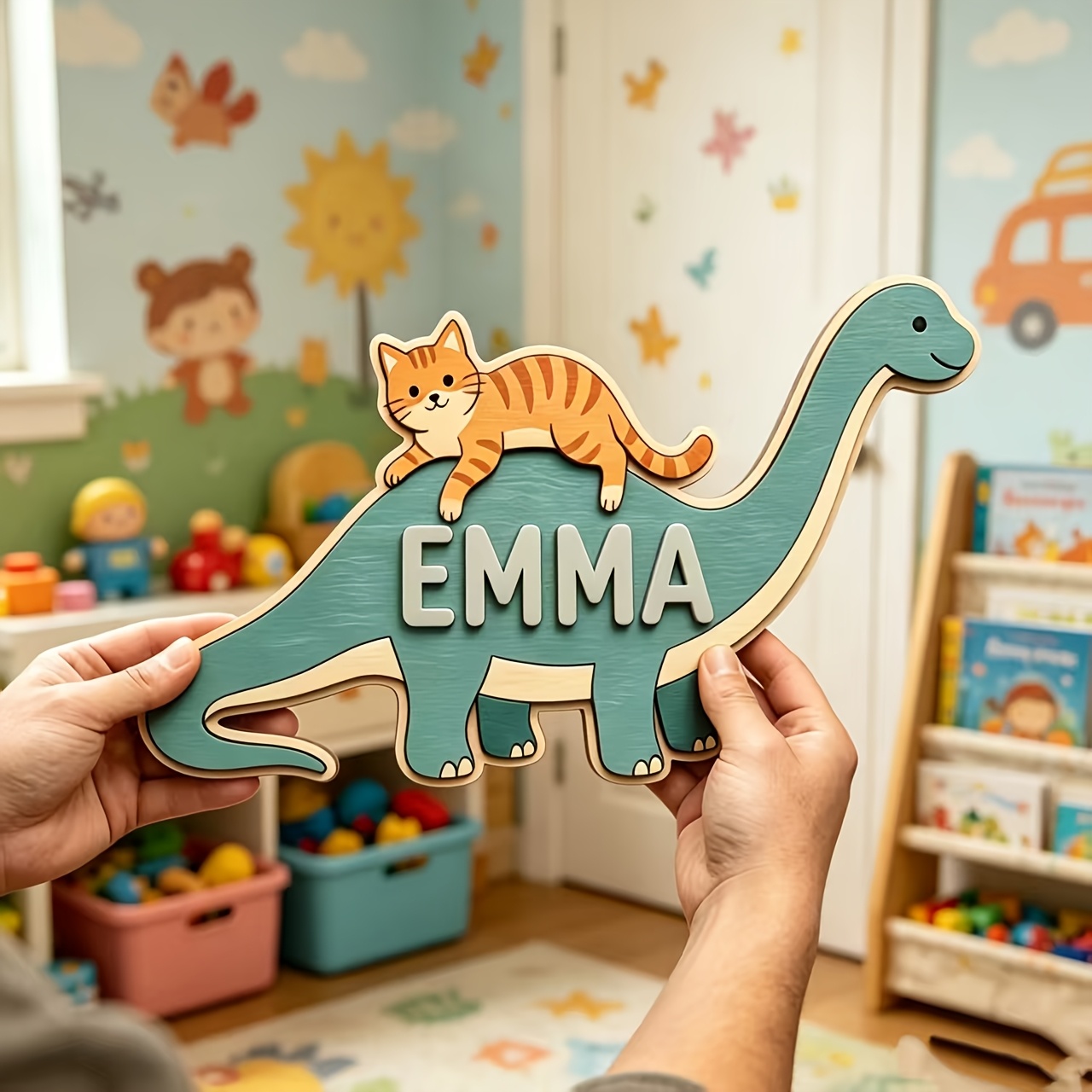 Kişiselleştirilmiş Kedi Dinozo - Baby Nursery Toy incelemesi ve fiyatı