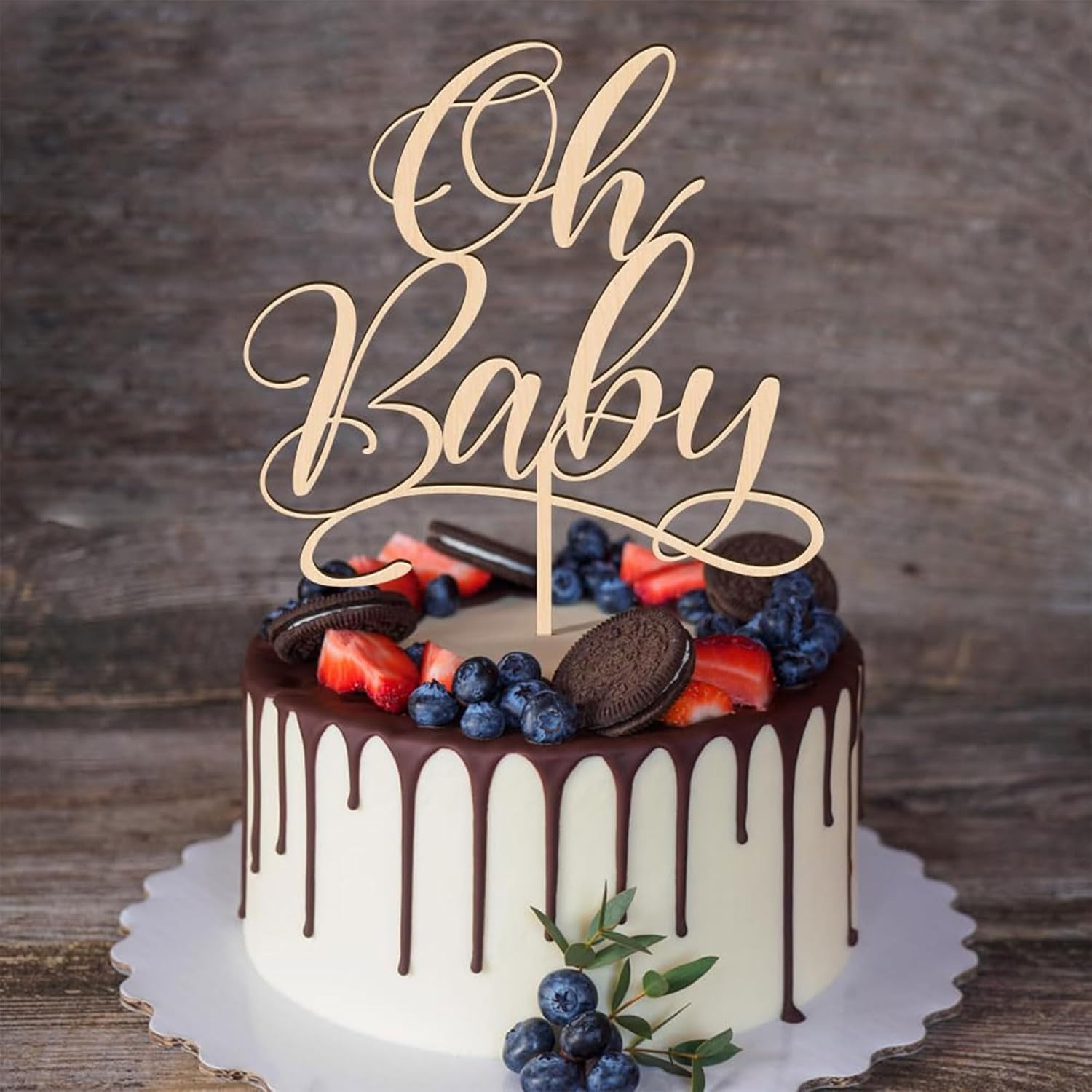 1 adet oh Bebek - Ahşap Pasta  - Baby Nursery Artwork incelemesi ve fiyatı