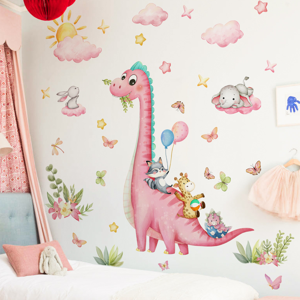 Büyük Karikatür Pembe Dinozor  - Baby Nursery Pink incelemesi ve fiyatı
