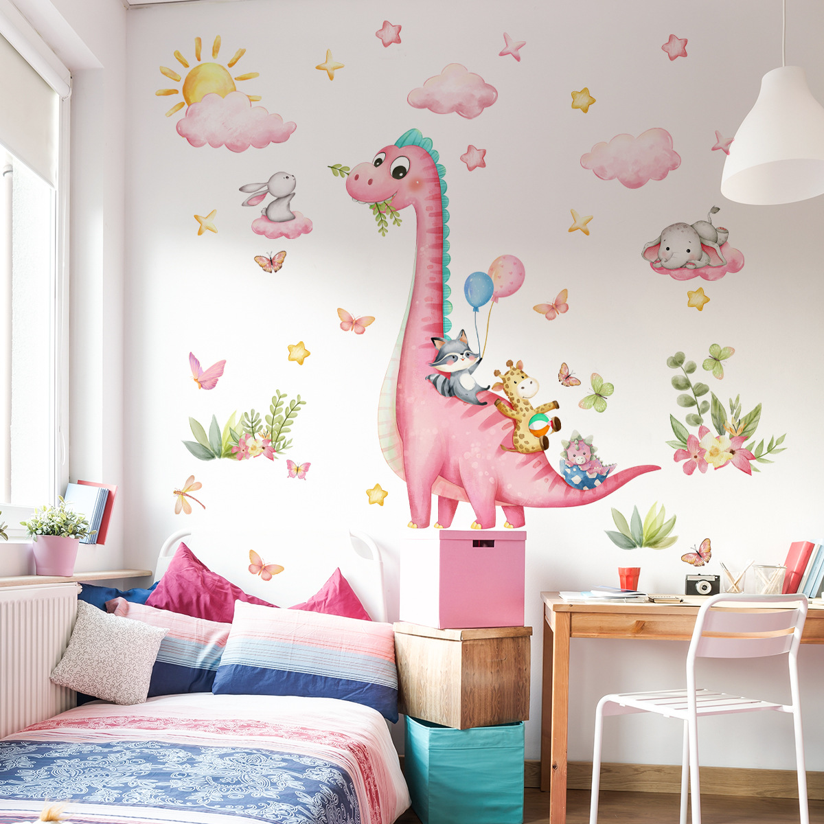 Büyük Karikatür Pembe Dinozor  - Baby Nursery Pink incelemesi ve fiyatı