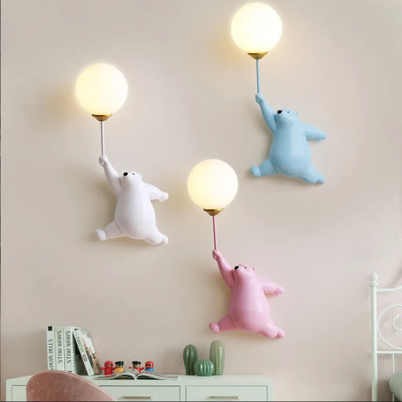 Karikatür Kutup Ayısı LED Apli - Baby Nursery Wall Lights incelemesi ve fiyatı