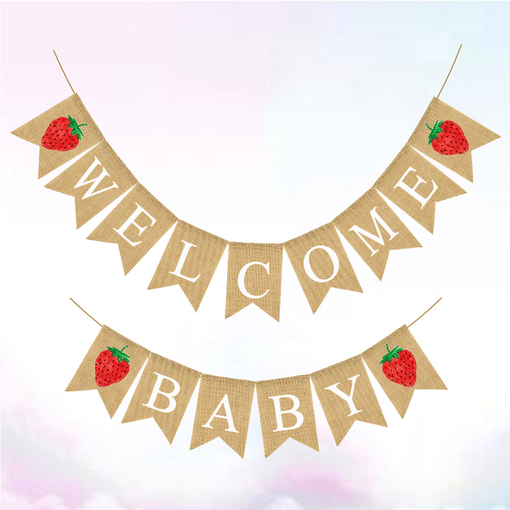 Bebek Duşu Keten Afişi Çilek T - Baby Nursery Garland incelemesi ve fiyatı