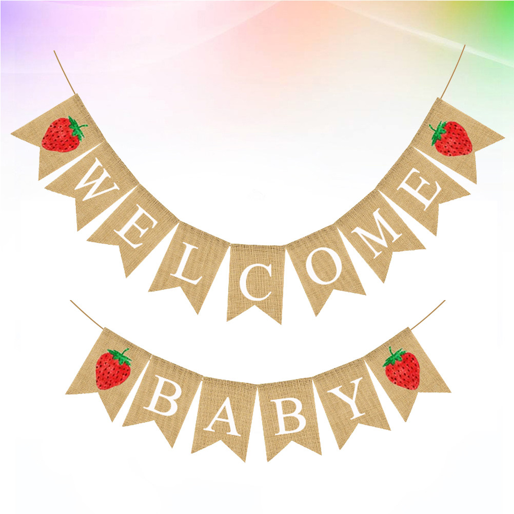 Bebek Duşu Keten Afişi Çilek T - Baby Nursery Garland incelemesi ve fiyatı