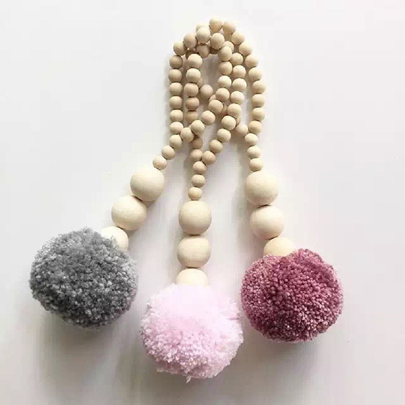 Ahşap Boncuk Püskül toplu süs  - Baby Nursery Garland incelemesi ve fiyatı