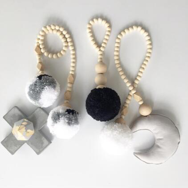 Ahşap Boncuk Püskül toplu süs  - Baby Nursery Garland incelemesi ve fiyatı