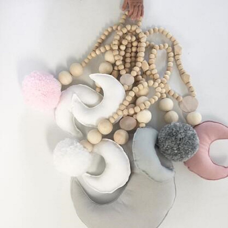 Ahşap Boncuk Püskül toplu süs  - Baby Nursery Garland incelemesi ve fiyatı