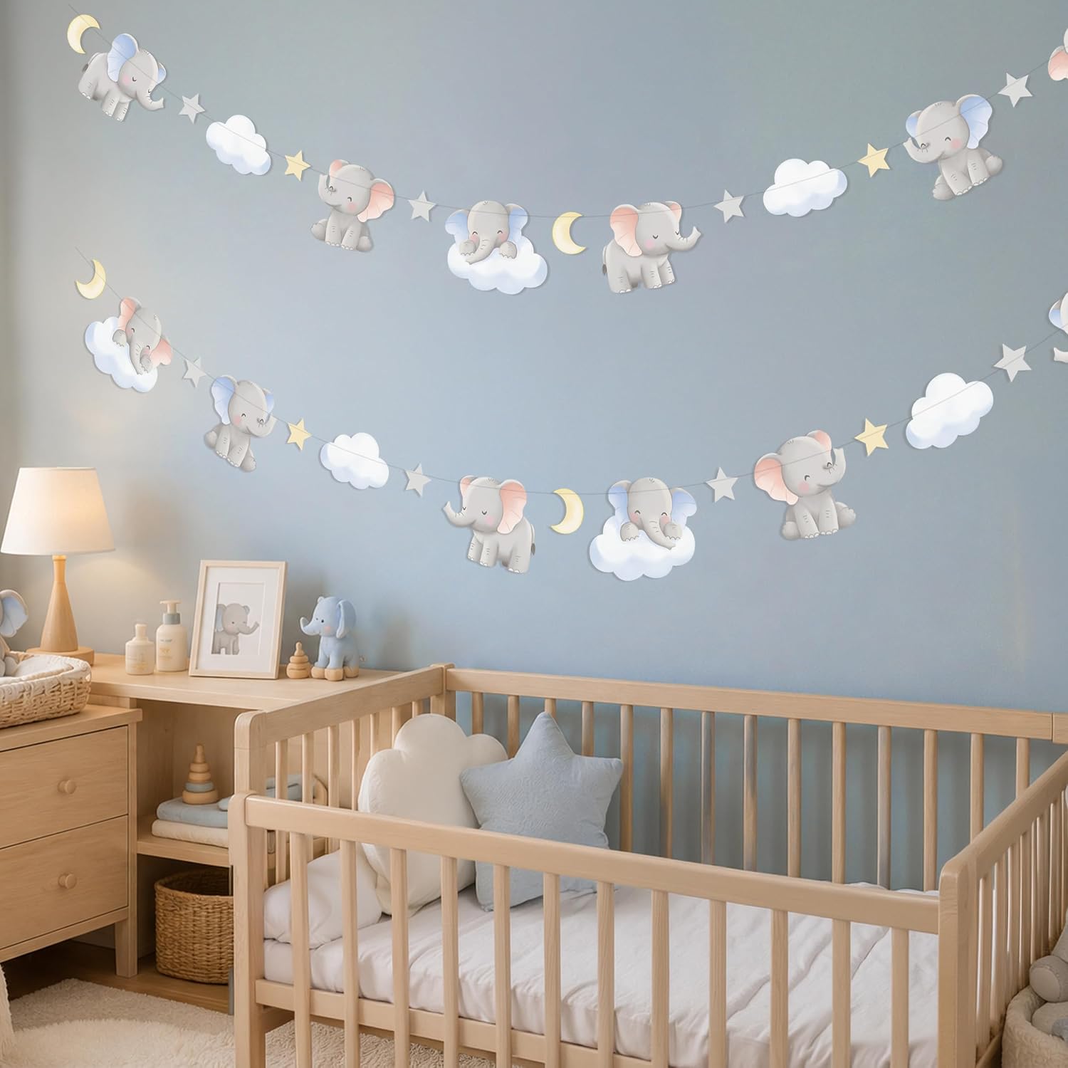 2 adet sevimli fil çelenk bebe - Baby Nursery Garland incelemesi ve fiyatı