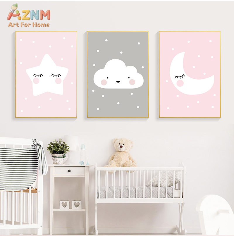 AZNM Sevimli Karikatür Ay Bulu - Baby Nursery Pink incelemesi ve fiyatı