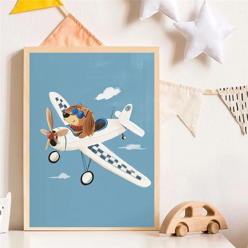 Köpek Uçak Aslan Arabada Hayva - Baby Nursery Pictures incelemesi ve fiyatı