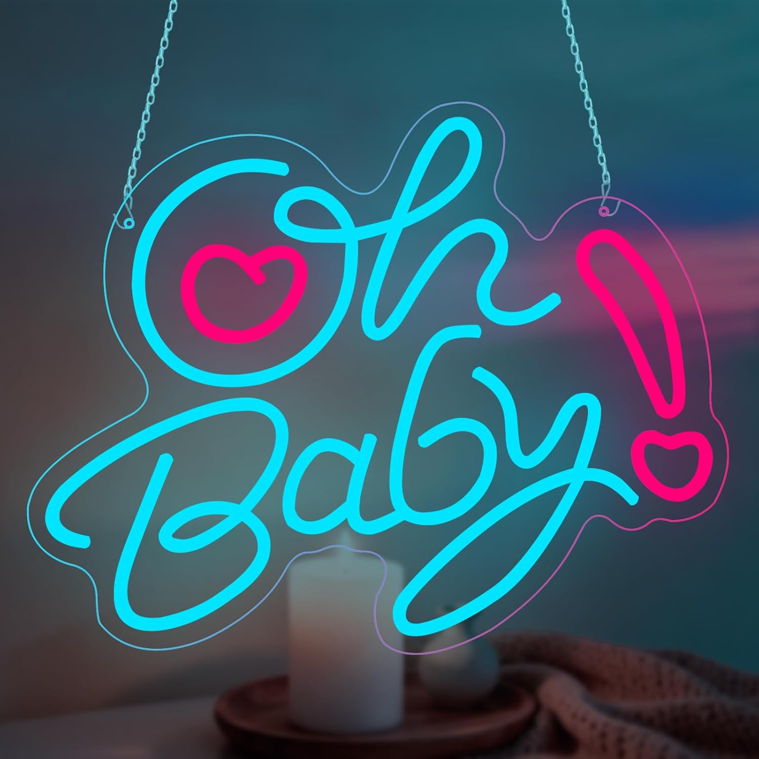 Oh Baby Kalp LED Neon Işık USB - Baby Nursery Wall Lights incelemesi ve fiyatı