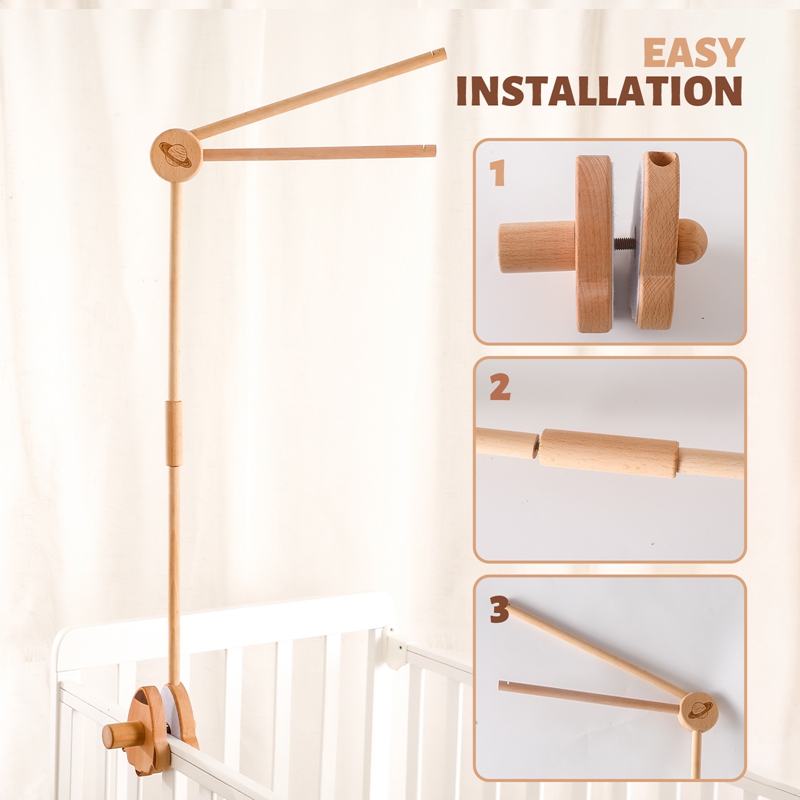 Bebek Ahşap Yatak Çan Braketi  - Crib Mobile Musical incelemesi ve fiyatı