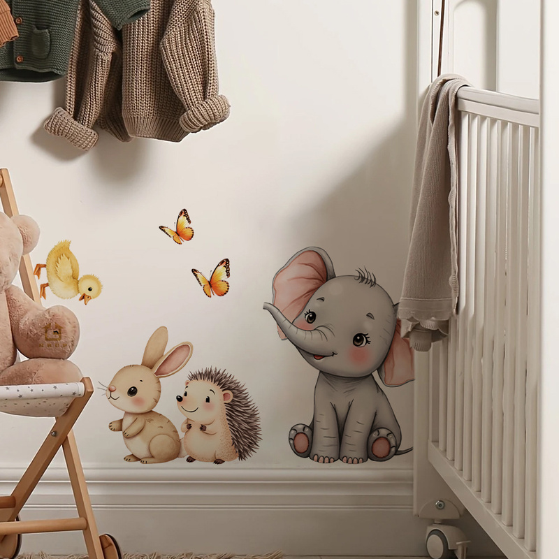 Karikatür Hayvan Duvar Sticker - Baby Nursery Pictures incelemesi ve fiyatı