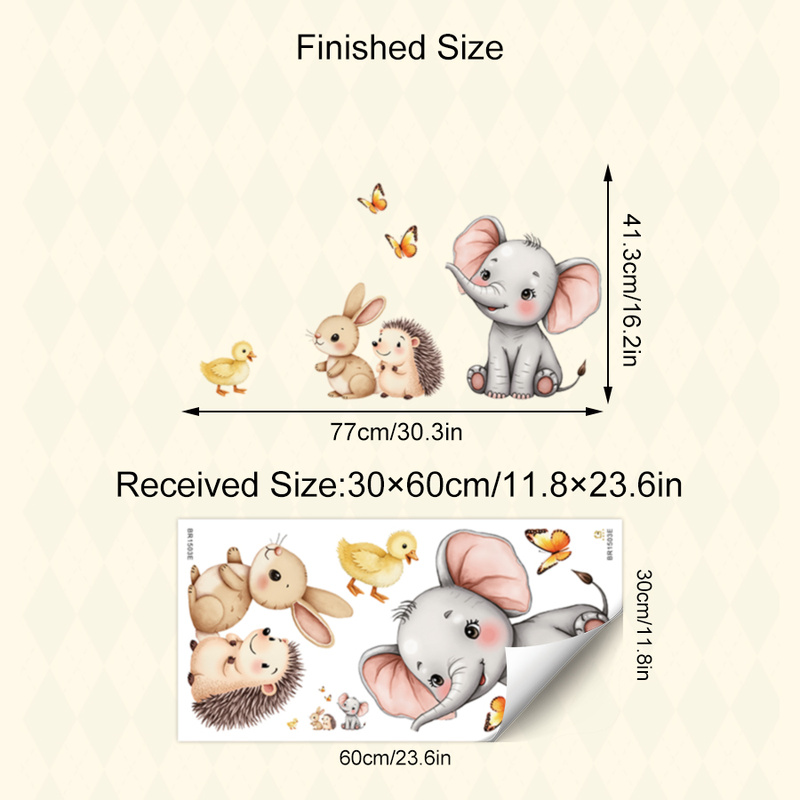 Karikatür Hayvan Duvar Sticker - Baby Nursery Pictures incelemesi ve fiyatı