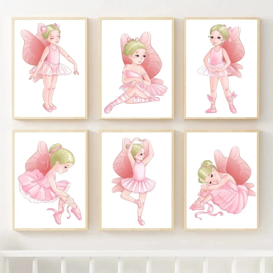 Pembe Bale Kızı Balerin Kreş D - Baby Nursery Pink incelemesi ve fiyatı