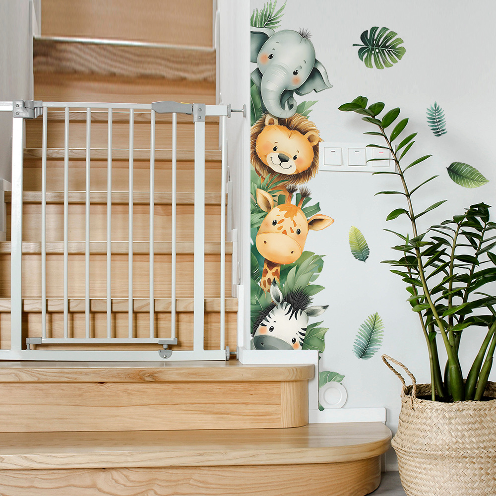 Orman Hayvan Fil Zürafa Duvar  - Baby Nursery Jungle Wallpaper incelemesi ve fiyatı