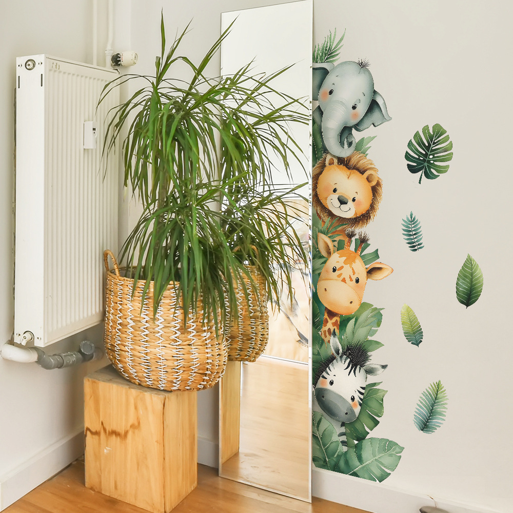 Orman Hayvan Fil Zürafa Duvar  - Baby Nursery Jungle Wallpaper incelemesi ve fiyatı