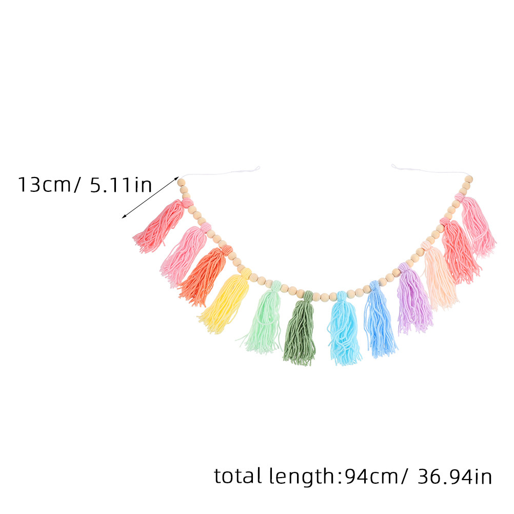 2 Adet Boho Pastel Püsküllü Çe - Baby Nursery Garland incelemesi ve fiyatı