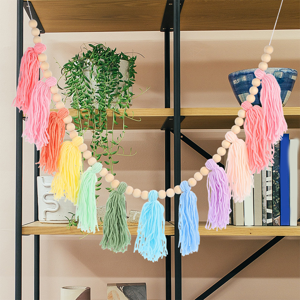2 Adet Boho Pastel Püsküllü Çe - Baby Nursery Garland incelemesi ve fiyatı