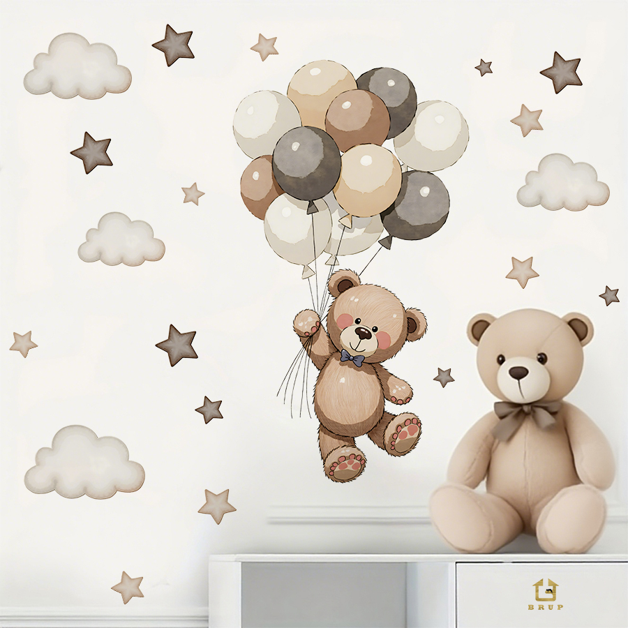 Sevimli Oyuncak Ayı Duvar Çıka - Baby Nursery Artwork incelemesi ve fiyatı