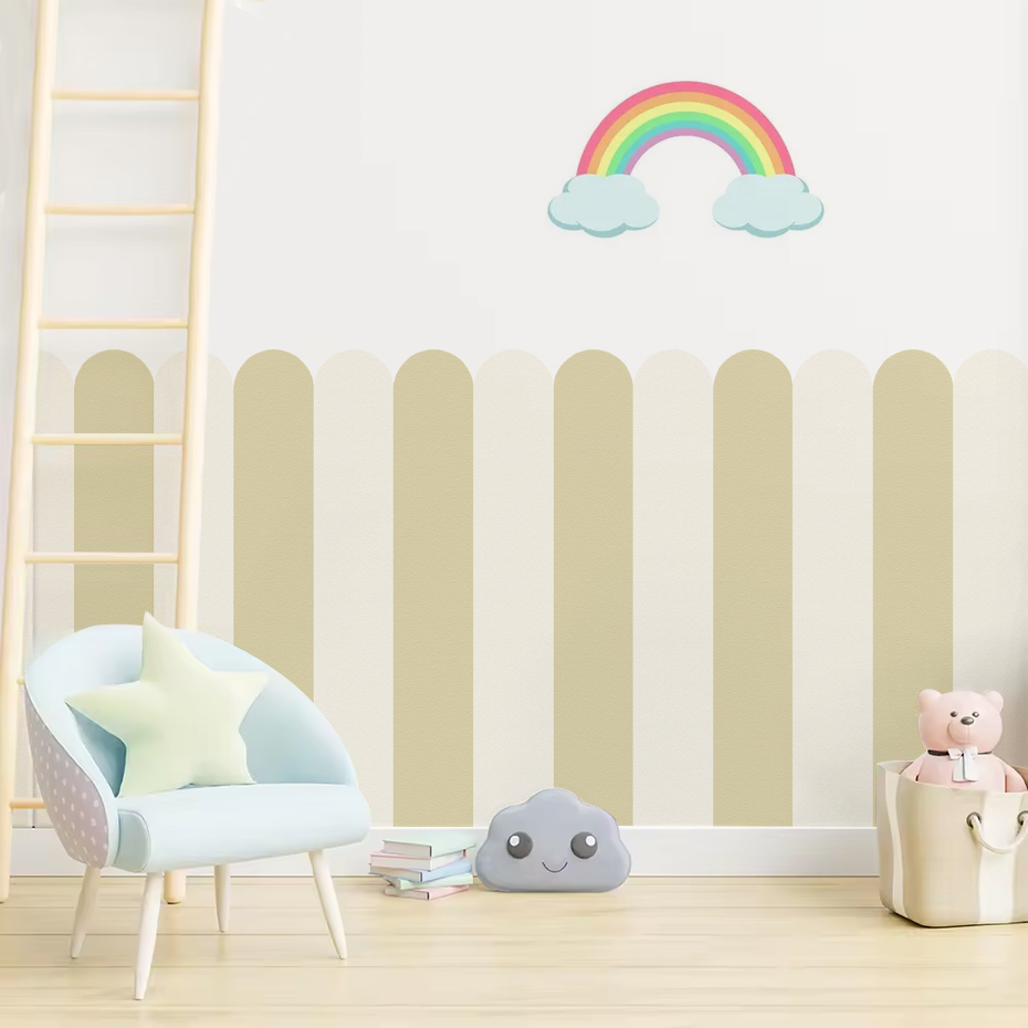 Çok renkli Dikey Çizgili Ark D - Baby Nursery Pictures incelemesi ve fiyatı