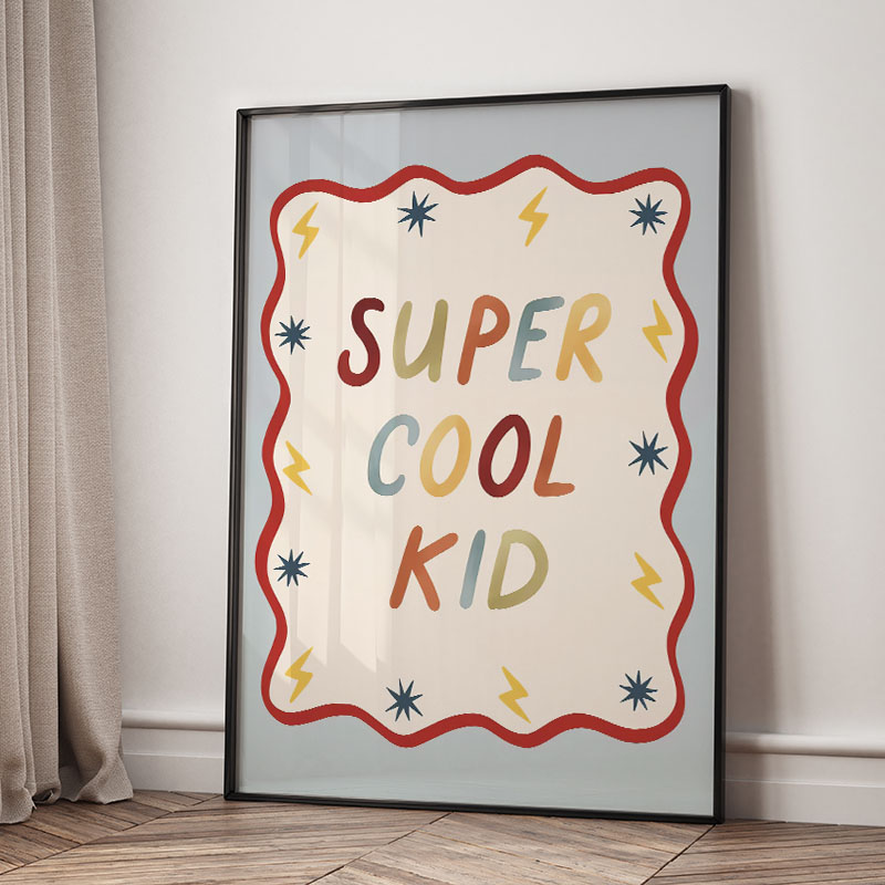Komik Karikatür Süper Havalı Ç - Baby Nursery Pictures incelemesi ve fiyatı