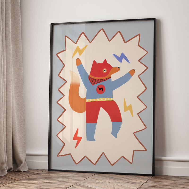 Komik Karikatür Süper Havalı Ç - Baby Nursery Pictures incelemesi ve fiyatı